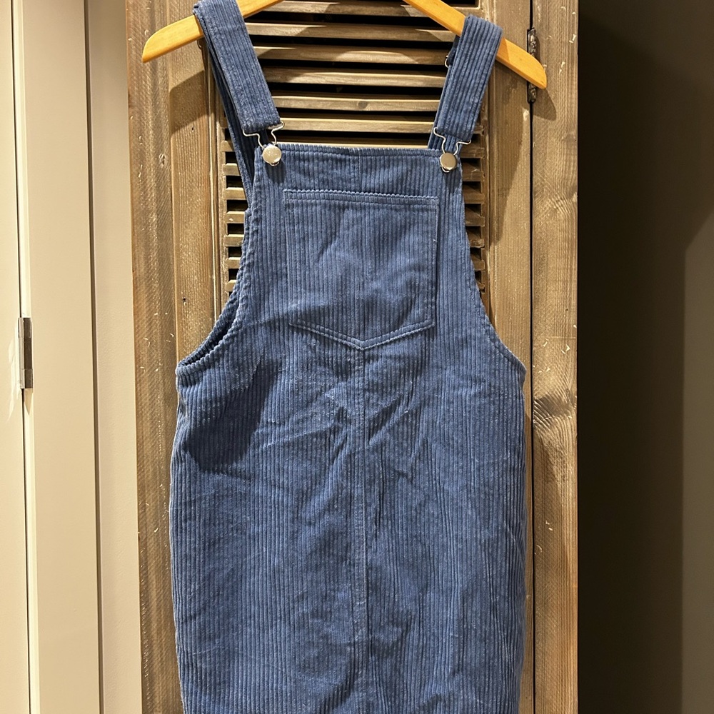 Mango Casual Blue Corduroy Overalls
